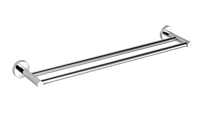 'STEEL' 600/750mm Double Towel Rail