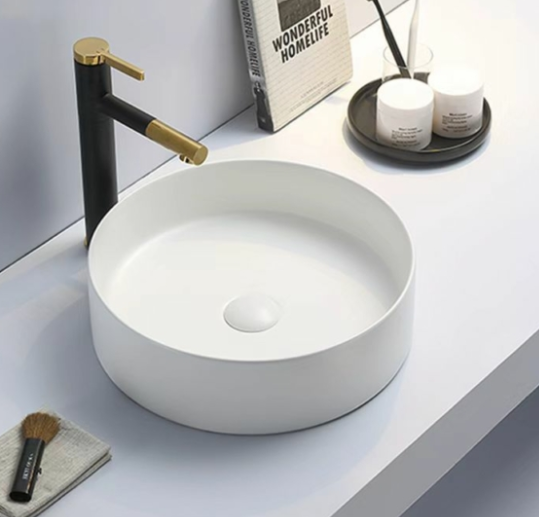 394mm Round Basin - Available in Gloss White, Matte White and Matte Black