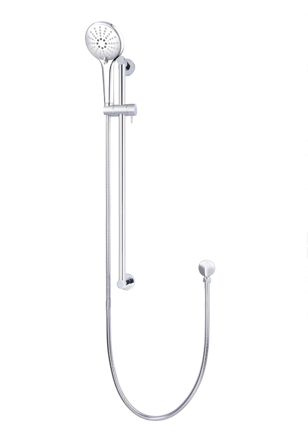 Meir - Round Three Function Hand Shower on Rail Column