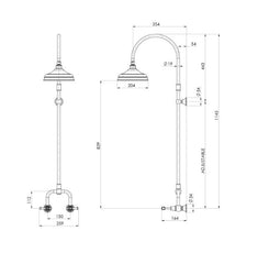 Nostalgia Lever Exposed Shower Set