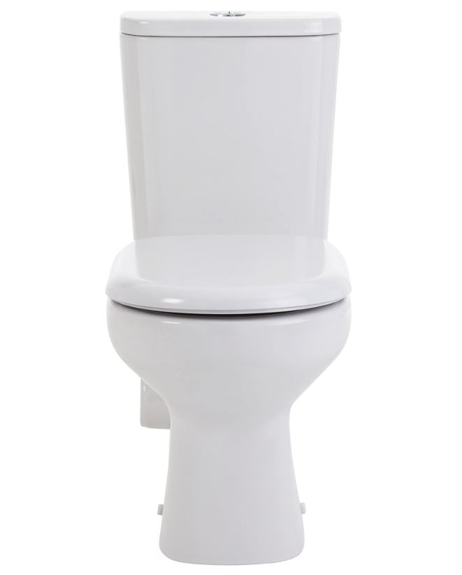 Petra Close-Coupled Toilet Suite - Left or Right Skew available - Gloss White