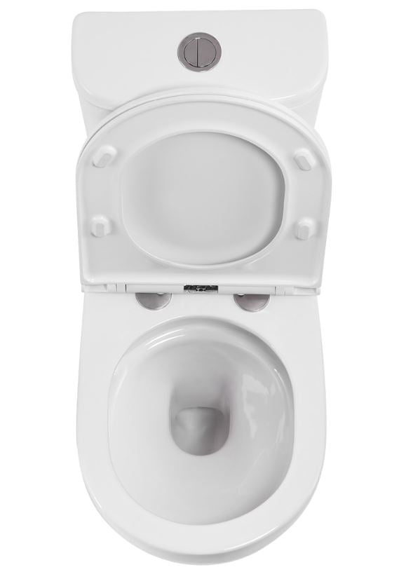 Petra Close-Coupled Toilet Suite - Left or Right Skew available - Gloss White