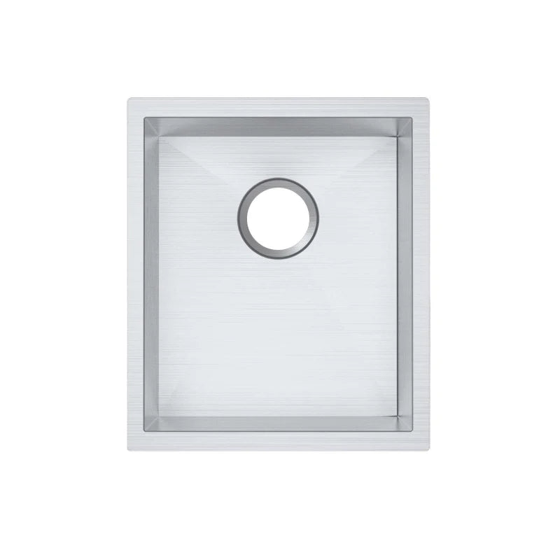 390x450x215mm 1.2mm Handmade Top/Undermount Single Bowl Kitchen Sink TWM12