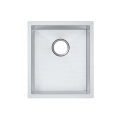 390x450x215mm 1.2mm Handmade Top/Undermount Single Bowl Kitchen Sink TWM12