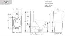 Pola Toilet - Box Rim Pan