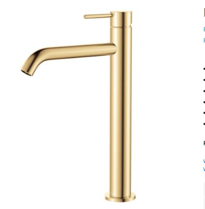 Kaya Tall Basin Mixer - Fienza
