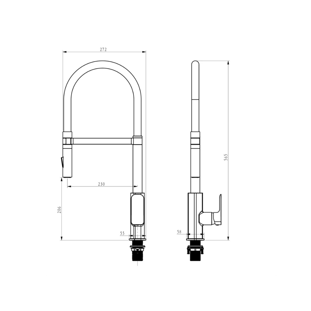 Oskar Pull Out Sink Mixer