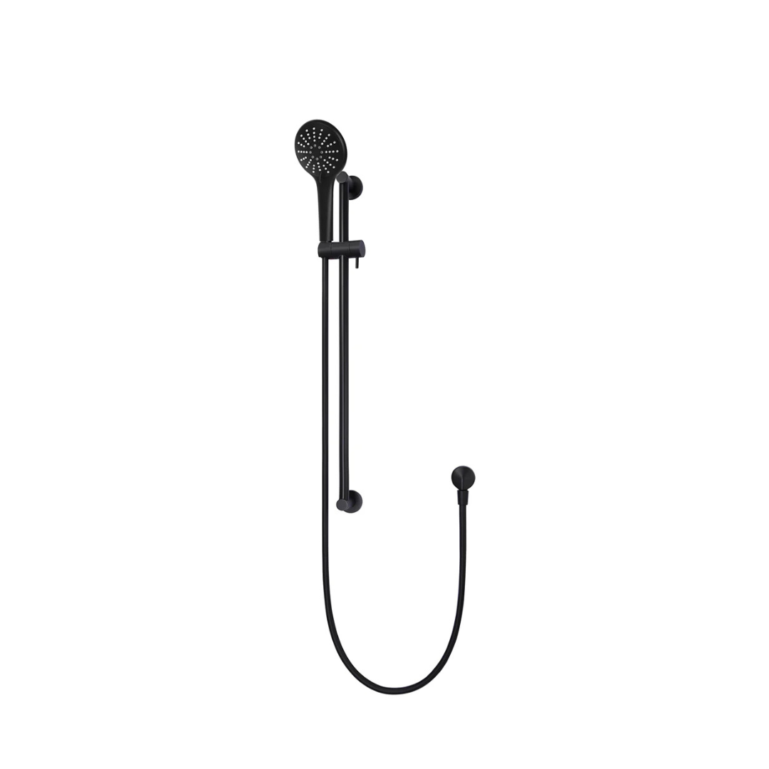 Meir - Round Three Function Hand Shower on Rail Column