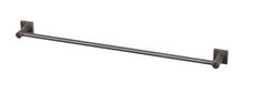 Radii Single Towel Rail 800mm SQR or Round Plate - Gunmetal
