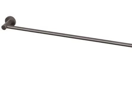 Radii Single Towel Rail 800mm SQR or Round Plate - Gunmetal