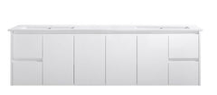 Willo White Wall Hung Vanity 600mm - Cabinet Only