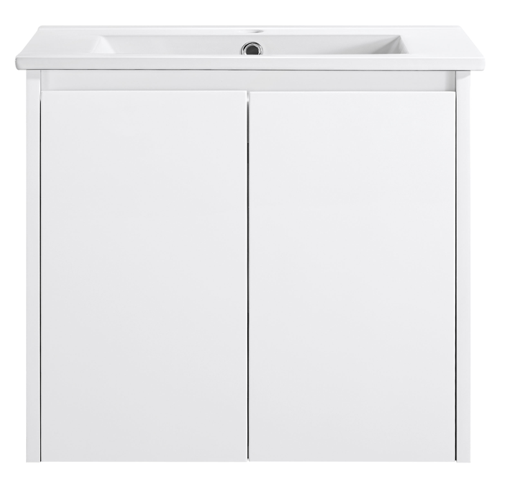 Willo White Wall Hung Vanity 600mm - Cabinet Only