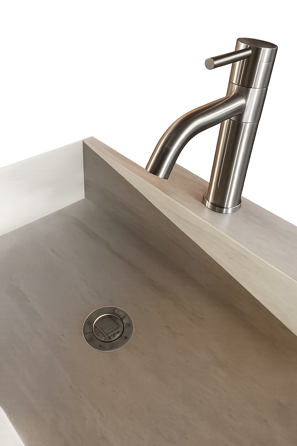 Laurent Travertine finish Wall Hung Vanity basin top 1200mm - Top only