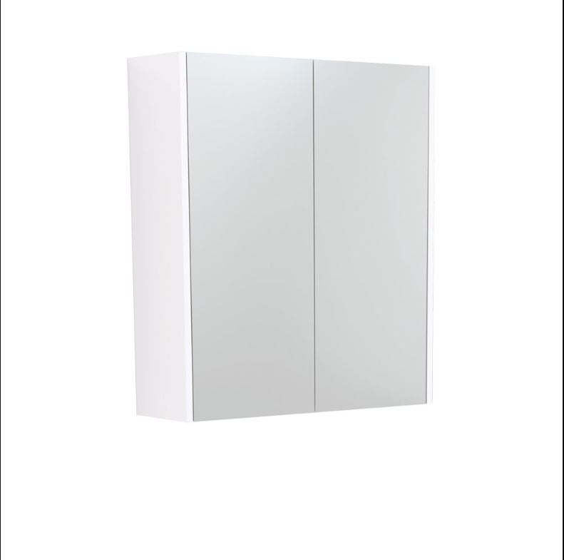 Mirror Cabinet with Coloured Side Panels and Interior