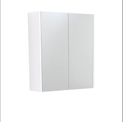 Mirror Cabinet with Coloured Side Panels and Interior