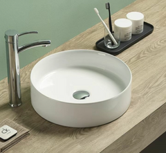 394mm Round Basin - Available in Gloss White, Matte White and Matte Black
