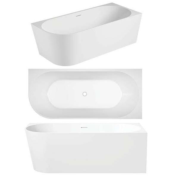 ECO right hand corner bath - GLOSS WHITE 1400/1500/1700mm