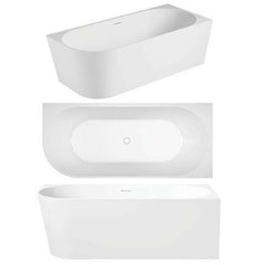 ECO right hand corner bath - GLOSS WHITE 1400/1500/1700mm