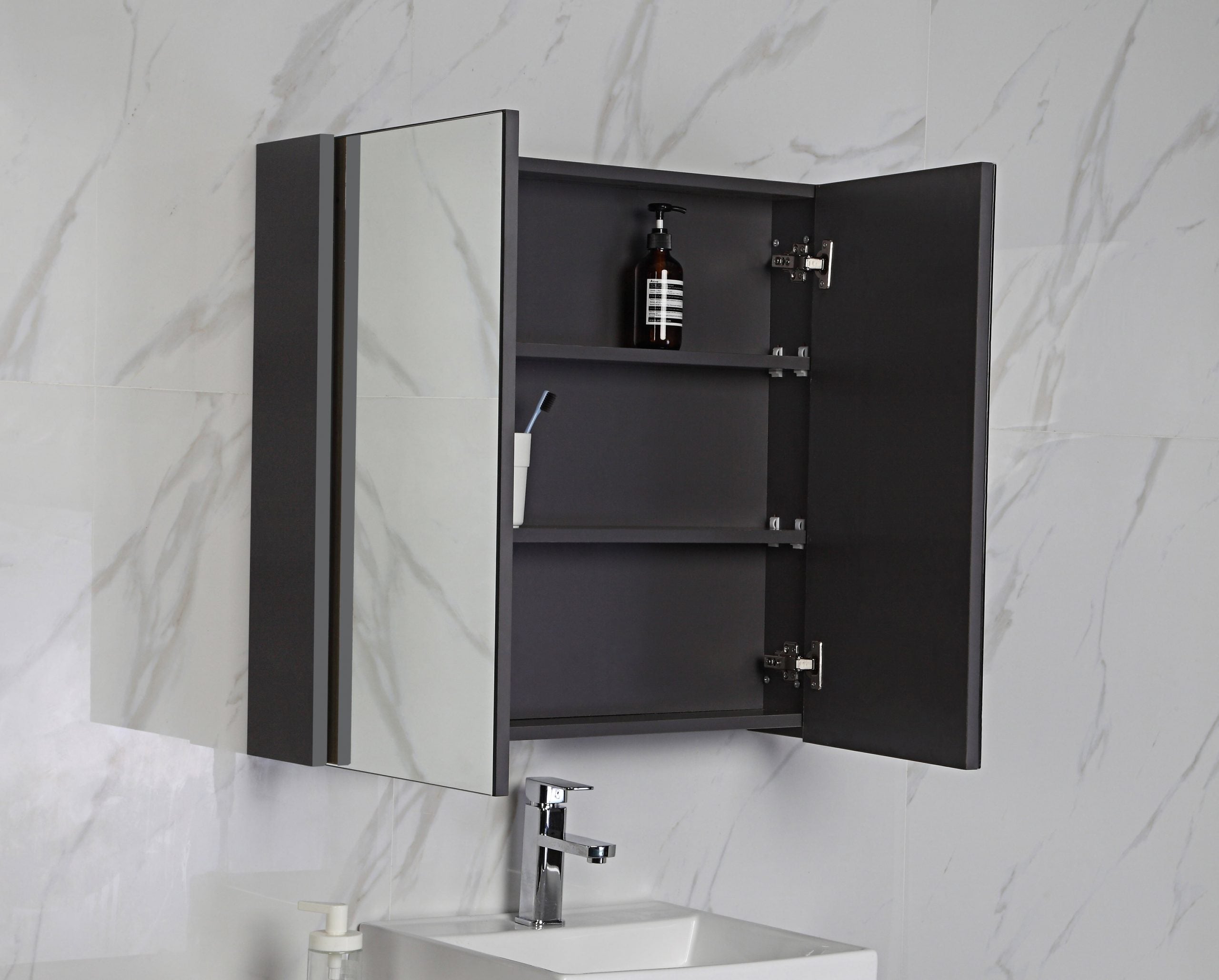 Bella Shaving Cabinet with Coloured Side Panels
