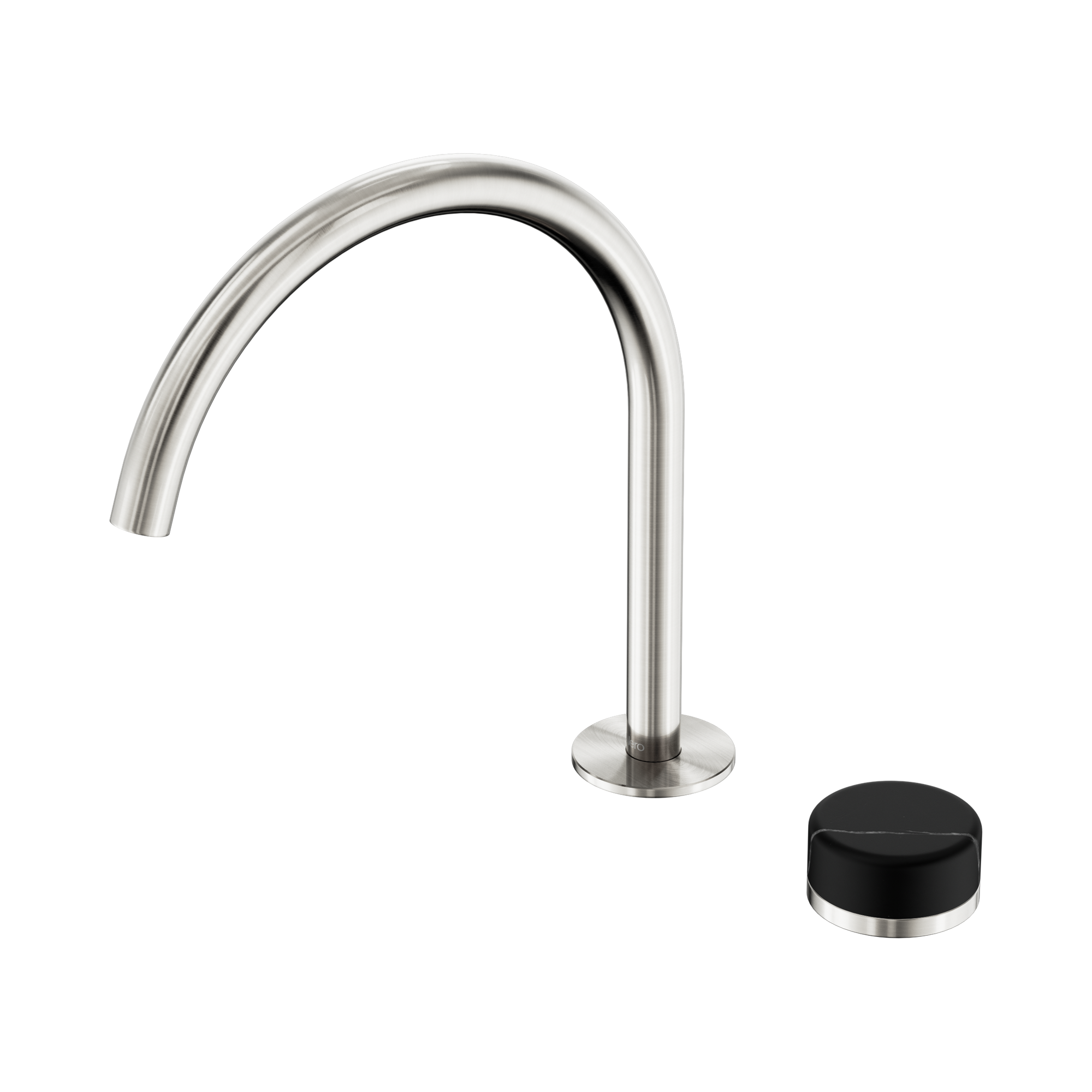 Serenity Progressive Bath/Kitchen Mixer Arc Spout With Marquina Black Handle