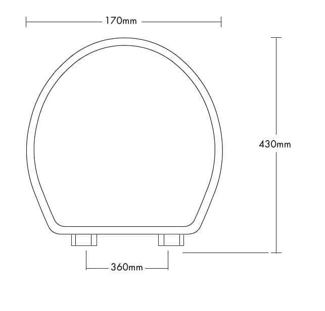 Claremont Floor Mounted Pan & Seat + Geberit In-wall Cistern + Traditional Flush Plate