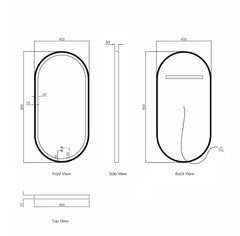 Otti - Pill Mirror with Frame