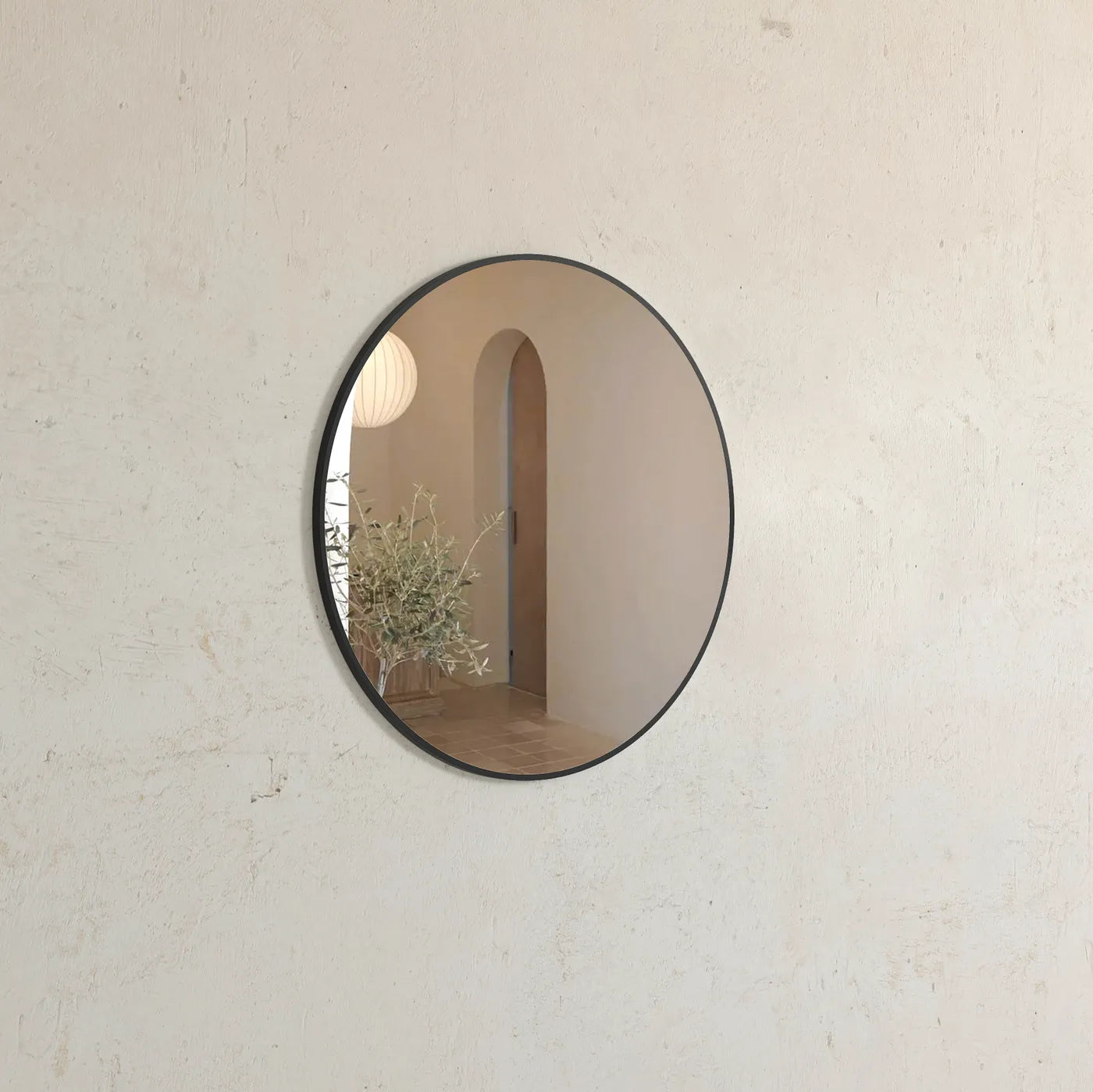 Otti - Round Mirror with Frame