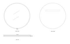 Otti - Round Mirror with Frame