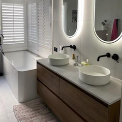 MEL WALL HUNG 1500mm timber Look Vanity (FREE DELIVERY UNAVAILABLE ON CLEARANCE ITEMS)