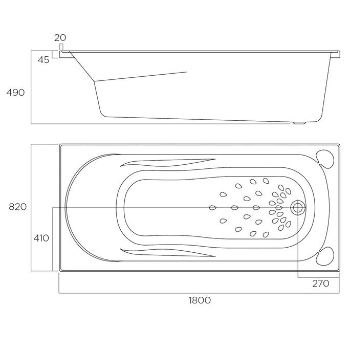 Inset Bath tub - Civic