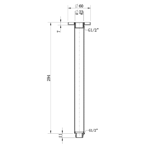 Kiama 294mm Ceiling Shower Arm