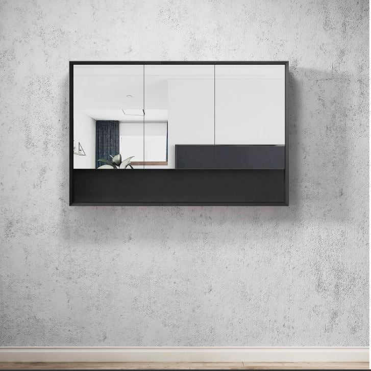 Marloo Matte Black Shaving Cabinet