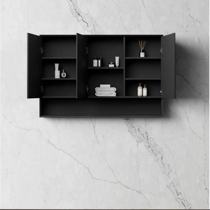 Marloo Matte Black Shaving Cabinet