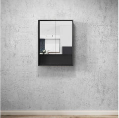 Marloo Matte Black Shaving Cabinet