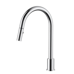 Kitchen hob spout with pull out nozzle