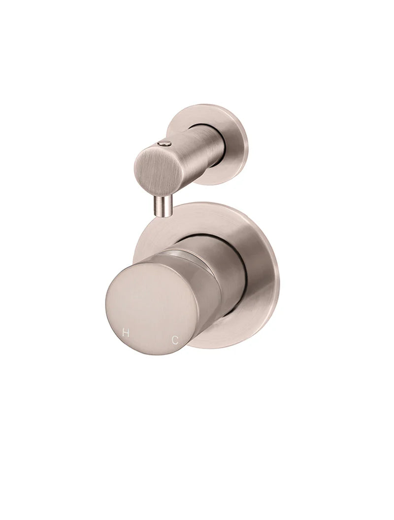 Round Diverter Mixer Pinless Handle Finish Kit