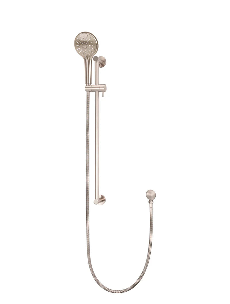 Round Three Function Hand Shower on Rail Column