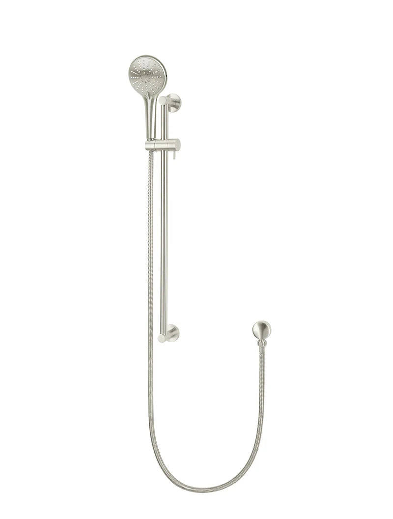 Round Three Function Hand Shower on Rail Column
