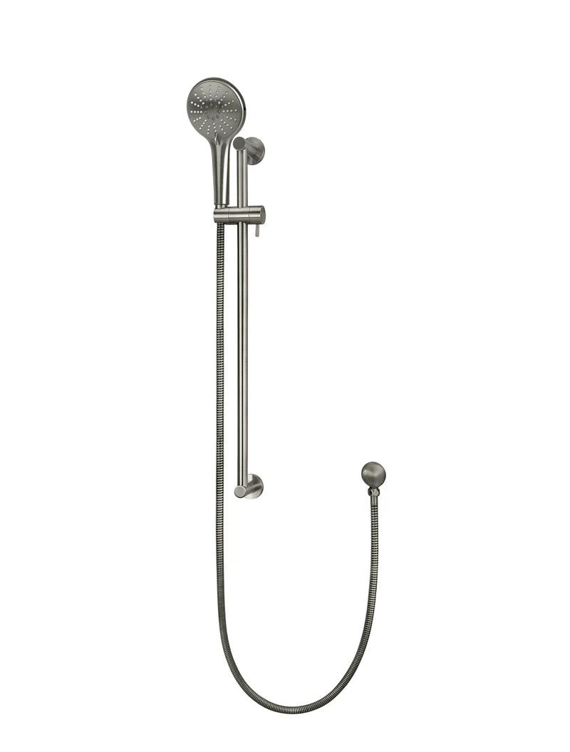 Round Three Function Hand Shower on Rail Column