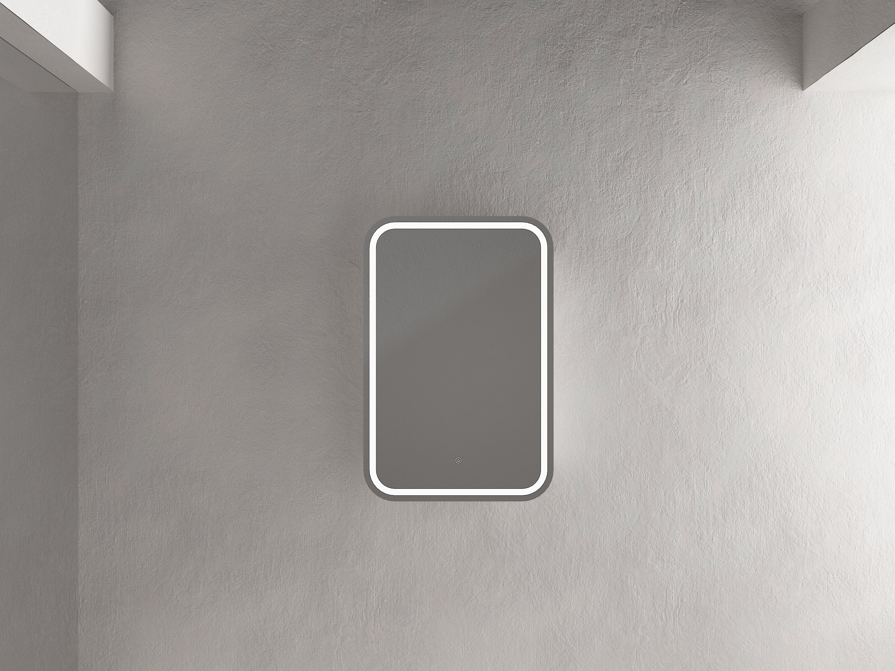 Florence Rectangular Matte White LED Shaving Cabinet 900x6000mm