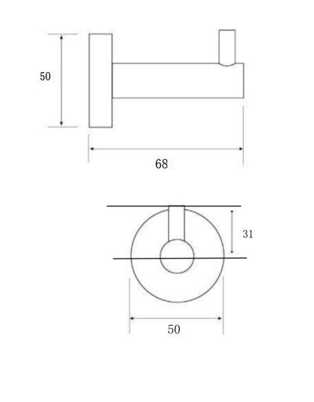 'STEEL' Robe Hook