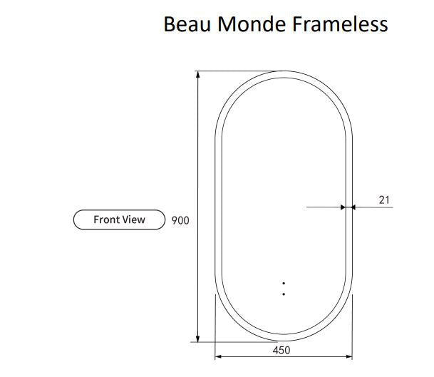 Beau Monde LED Mirror