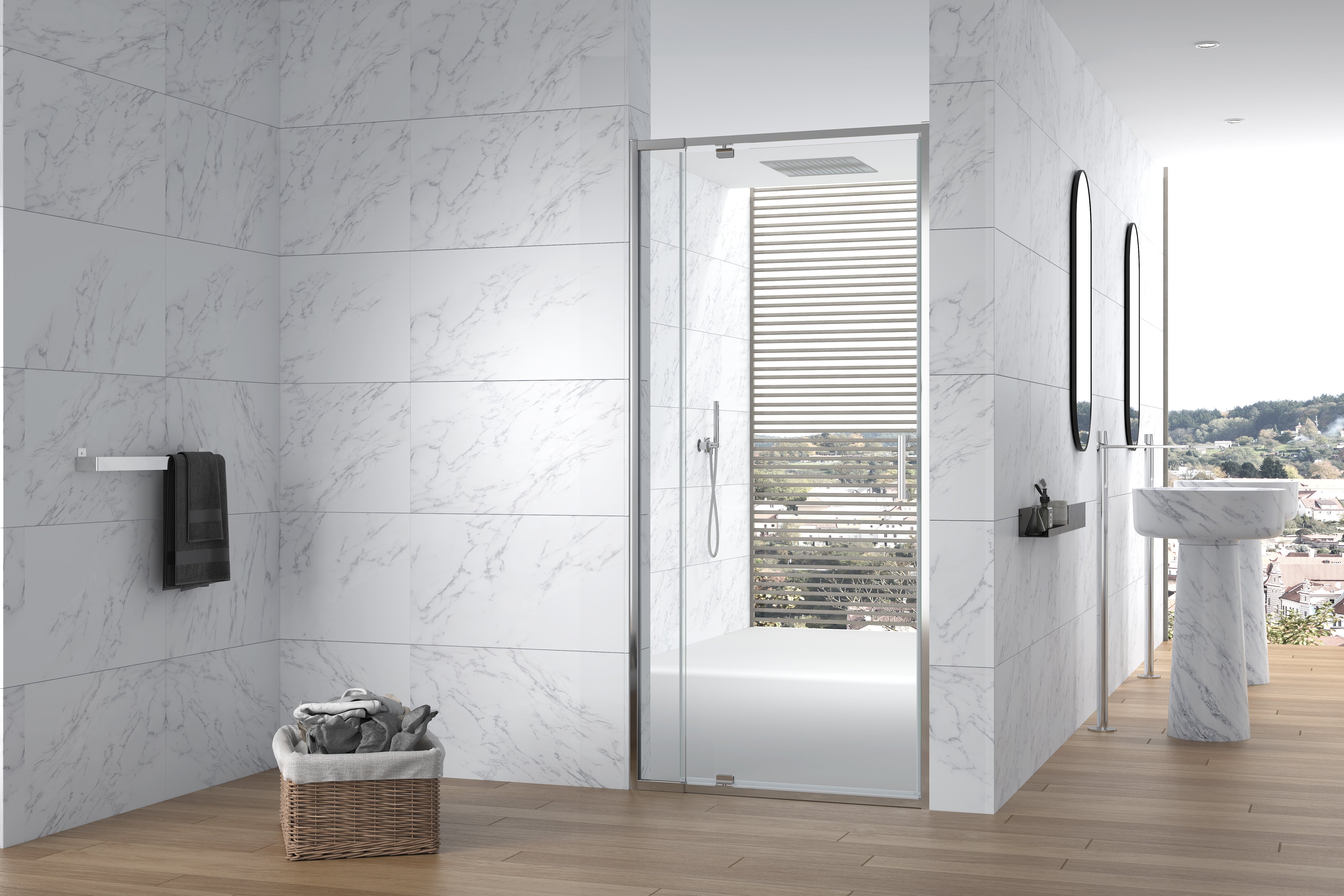 Semi frameless Shower Screen