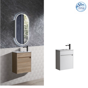 Blair Powder Room Vanity - Available in Timber and White