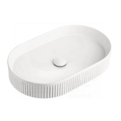 Oval Fluted Basin 580x360MM