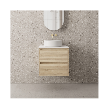 Glen Wall Hung 600mm Natural Oak Vanity