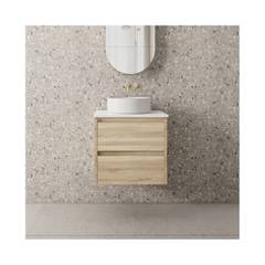 Glen Wall Hung 600mm Natural Oak Vanity