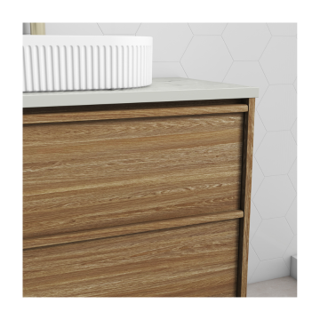 Venetta Framed Wall Hung 600mm Harvest Oak Cabinet