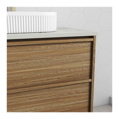 Venetta Framed Wall Hung 750mm Harvest Oak Cabinet