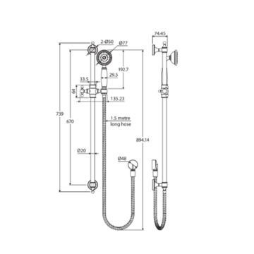 Lillian Rail Shower